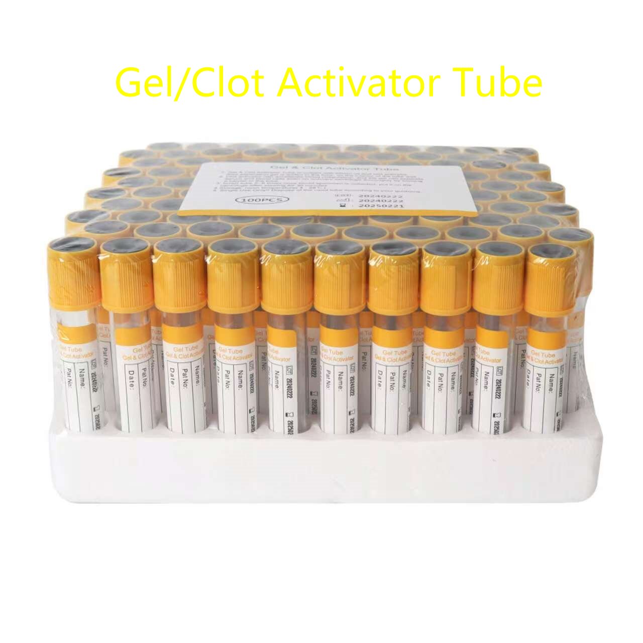 Blood Collection Tube - 100 sztuk probówek próżniowych do pobierania